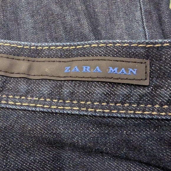 Zara men Slim fit jeans, Dark Blue Jeans Size 31 - Picture 6 of 17